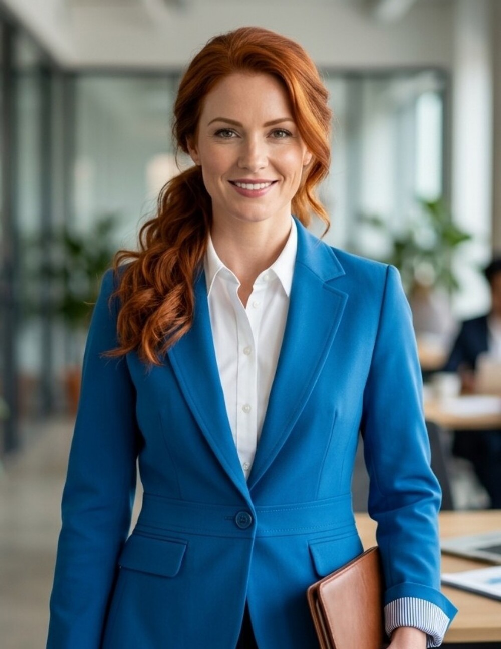 Ladies New York And Company Blue Blazer Size 2